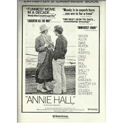 ANNIE HALL Woody Allen, Diane Keaton Press Book