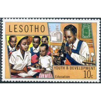 Lesotho 1974 Youth & Development 10c Education Unmounted Mint NHM SG 251 stamp