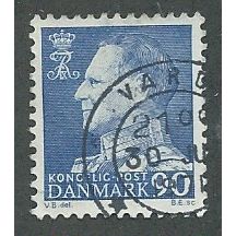 DEN 1961 90o 'KING FREDERIK IX' FINE USED (EBID43-009)