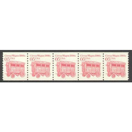 2452 5c Circus Wagon Very Fine MNH Dry Gum PNC 1/5 P0639