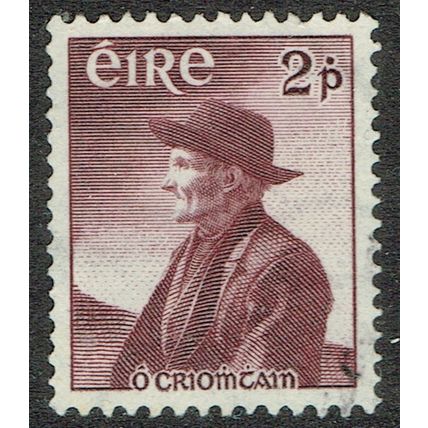 Ireland 1957 Birth Centenary of Thomas O'Crohan 2d Maroon SG166 GU