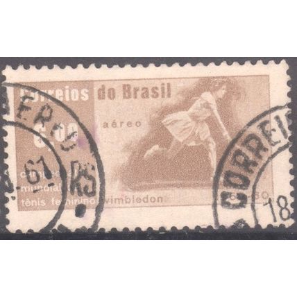 Brazil 1960 - SG1041 - 6cr brown - Maria Bueno in play - used 2