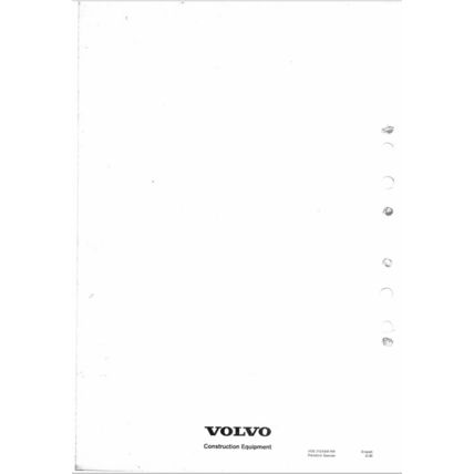 Volvo EC290B Excavator Transmission Slew Service Manual VOE2124354169 2002 PDF