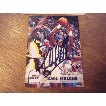 1993 Hoops, Autograph Card, w/COA, KARL MALONE, Jazz