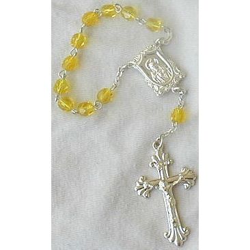 Mini yellow Rosary A