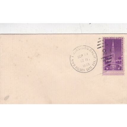 United States 1939 San Francisco Golden Gate Bridge cover unaddressed VGC