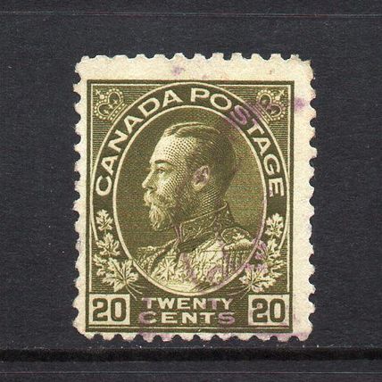 Canada - 1911-22 - 20c Olive (sg213) Used