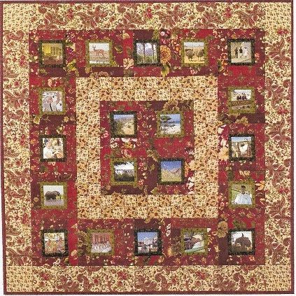 Jean Boyd Patterns #330 Thanks for the Memories Pictures Wall Quilt 41x41” ©2008