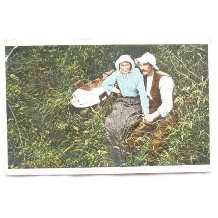 1912 Greetings postcard - Day We Took the Washing Home