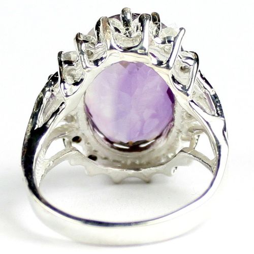 Amethyst, 925 Sterling Silver Royal Engagement Ring, SR270