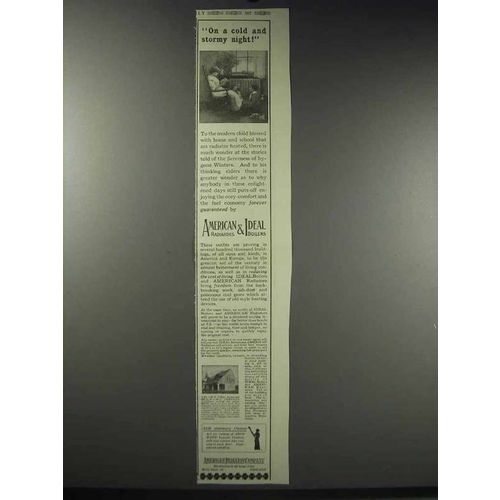 1914 American Radiators & Ideal Boilers Ad - Cold Night