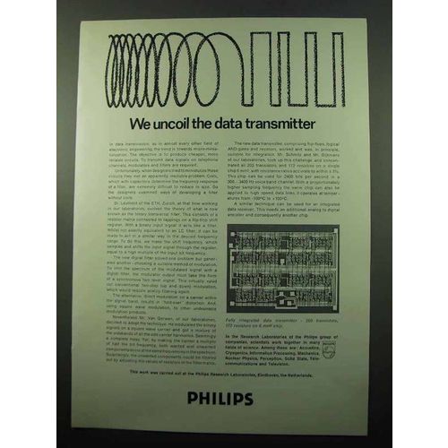 1969 Philips Research Laboratories Ad, Data Transmitter
