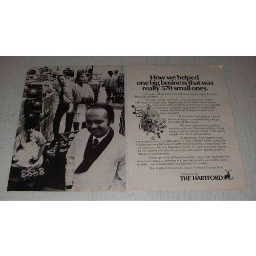 1971 Hartford Insurance Ad - Helped One Big Business