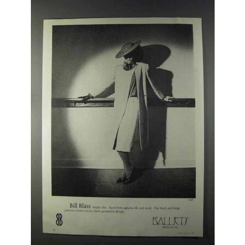 1980 Ballet's Bill Blass Fashion Ad
