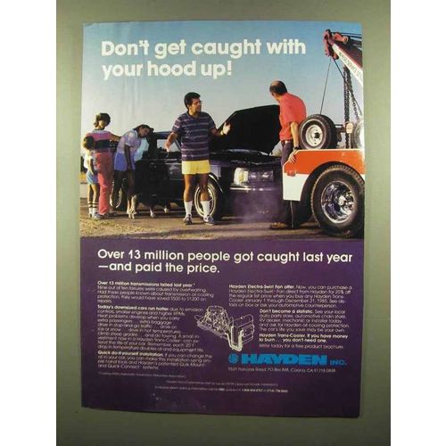 1985 Hayden Trans-Cooler Ad - Don't Get Caught