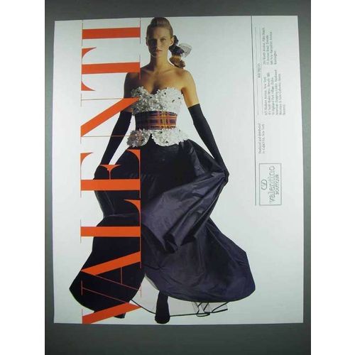 1988 Valentino Fashion Ad