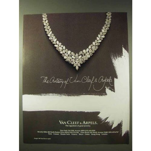 1988 Van Cleef & Arpels Jewelry Ad