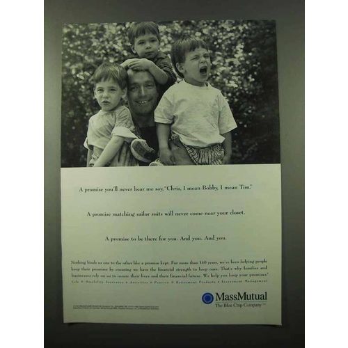 1996 Massachusetts Mutual Life Insurance Ad - Promise