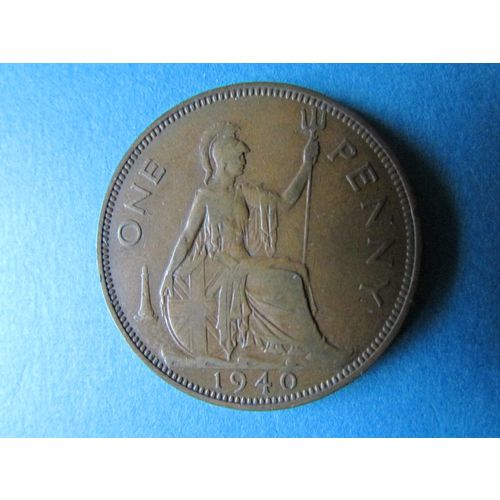 1940 GEORGE VI ONE PENNY FREE POST. J