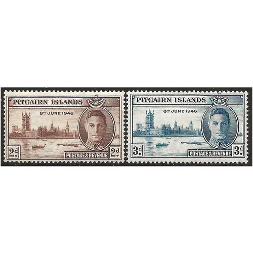 Pitcairn Islands 1946 Victory Set SG9-10 Mounted Mint ... ..