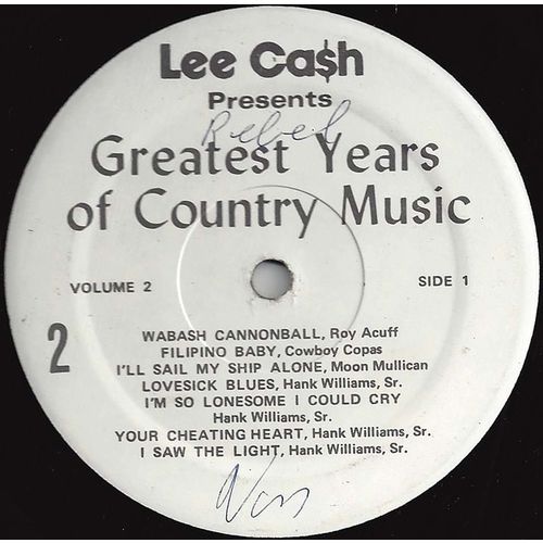 Lee Cash "History Of Country Music" - Volume 2 - various artists