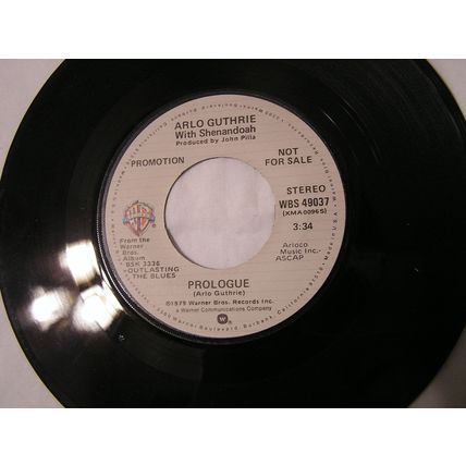 Arlo Guthrie and Shenandoah Promo 45-PROLOGUE STEREO/MONO