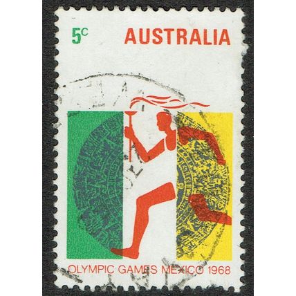 Australia 1968 Olympic Games 5c Multicoloured SG428 FU