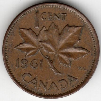 Canada : 1 Cent 1961