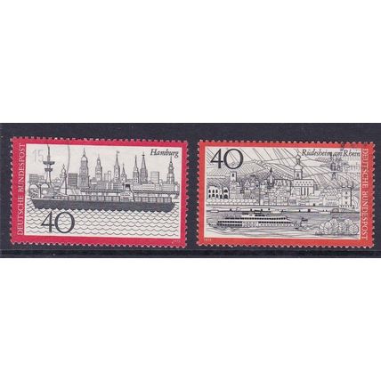 GERMANY 1973 TOURISM SET USED SG1655-6