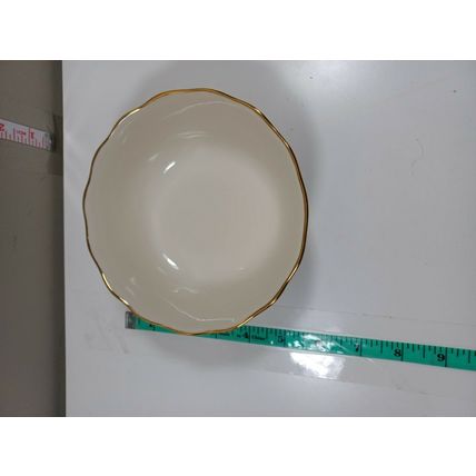 LENOX China Rose Blossom Candy/Condiment/Nut Bowl Dish 24 K Gold Trim 5-1/2 x 2"