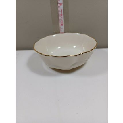 LENOX China Rose Blossom Candy/Condiment/Nut Bowl Dish 24 K Gold Trim 5-1/2 x 2"