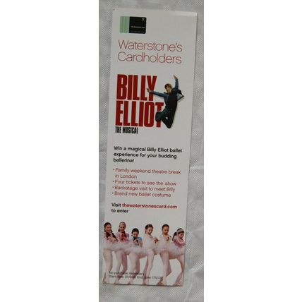 2008 bookmark - Waterstone's Magic Ballerina by Darcey Bussell, Billy Elliot