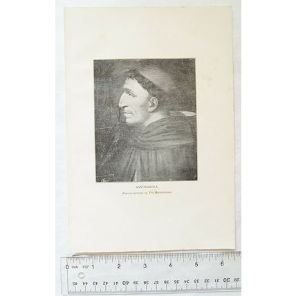 1899 illustration - Savonarola