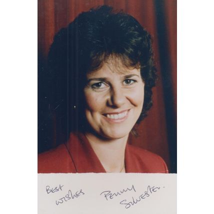 Penny Silvester Meridian Tonight News Reporter Hand Signed Photo