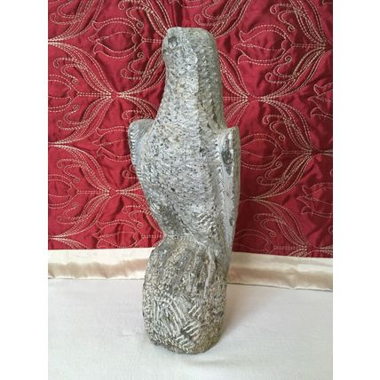 Aftican Art Shona Hand Carved Stone Eagle 4.5 kg Over 12” Inches Collectable