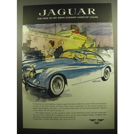 1957 Jaguar XK-15 Gran Turismo Hardtop Coupe Advertisement