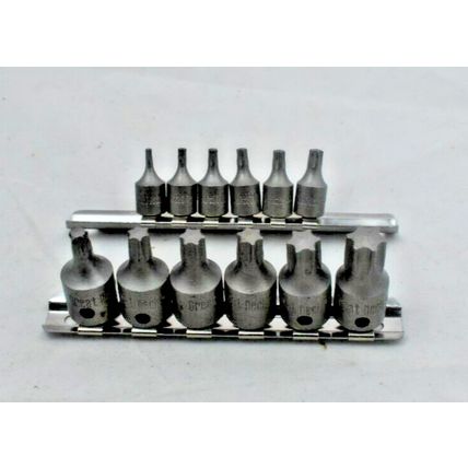 Torx T40, T45, T47, T50, T55, T60 Sockets 3/8" Drive - Great Neck + 6 X 1/4"dr.