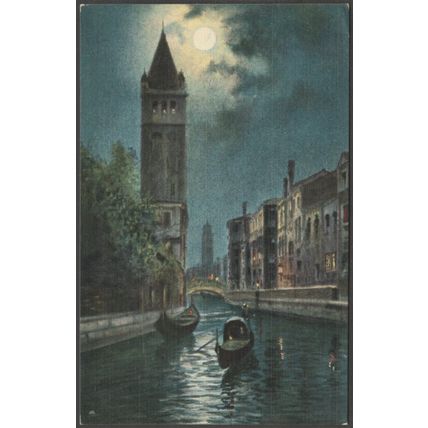 Rio San Barnaba, Venezia, c.1920 - Cartolina
