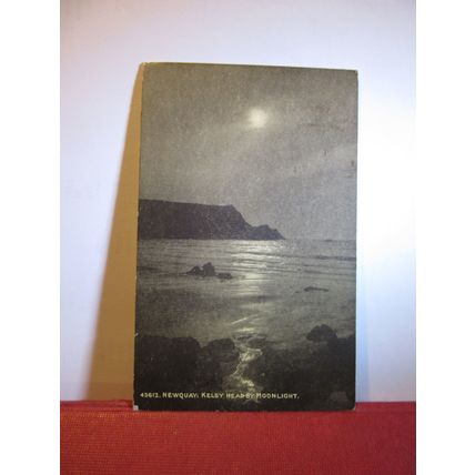 KELSY HEAD, NEWQUAY, CORNWALL. used antique postcard. by Photochrom 1920 pm =