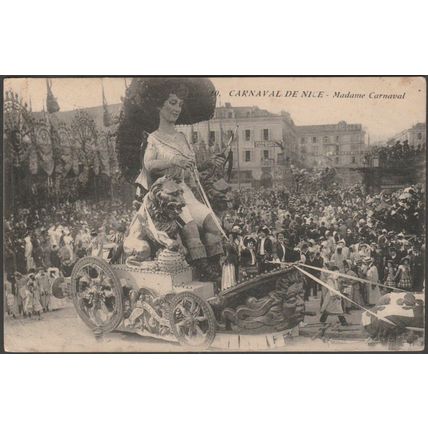 Madame Carnaval, Carnaval de Nice, 1911 - Canvin CPA