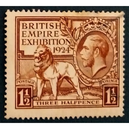 GB 1924 British Empire Exhibition 1.5 d brown Used SG 431