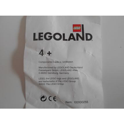 Legoland Germany 2015 Souvenir Brick in packet