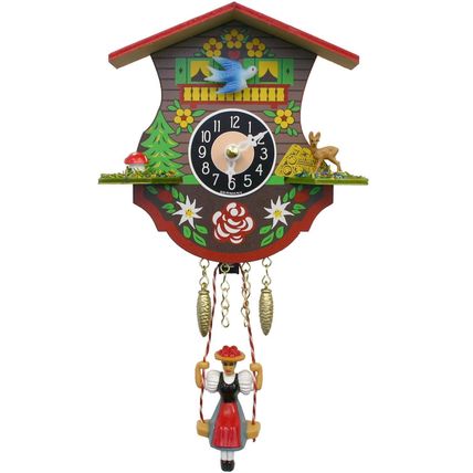 0110SQ - Engstler Battery-operated Clock - Mini Size with Music/Chimes - 4.5"...