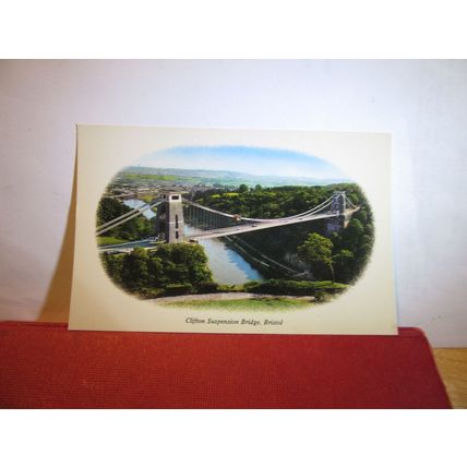 CLIFTON SUSPENSION BRIDGE, BRISTOL unused postcard Colourmaster cameo =