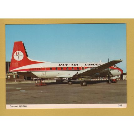 Dan-Air HS748 - Postally Unused - Charles Skilton Postcard