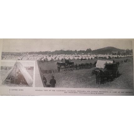 Off For Manila - Departure from San Francisco - Harper's Weekly, June 11, 1898