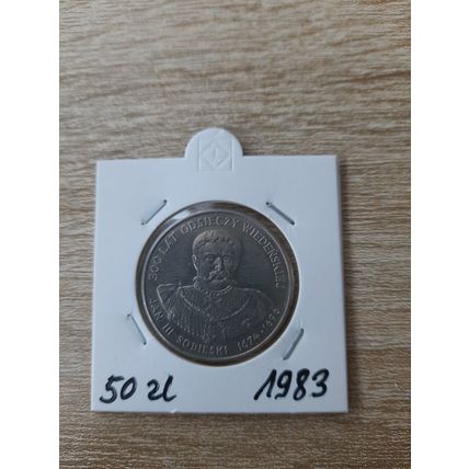 50 Zloty 1983 Sobieski Münze