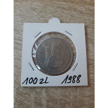 Polen 100 Zloty 1988 - Powstanie Wielkopolskie - Münze .