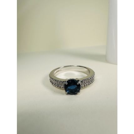 Bomb Party Sz10 Revealed BP Ring Fashion Jewelry RBP Radiant Blue Rhodium P