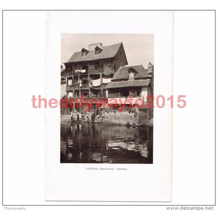 Chateau Branlant, Rennes, France, Book Illustration (Print), 1911